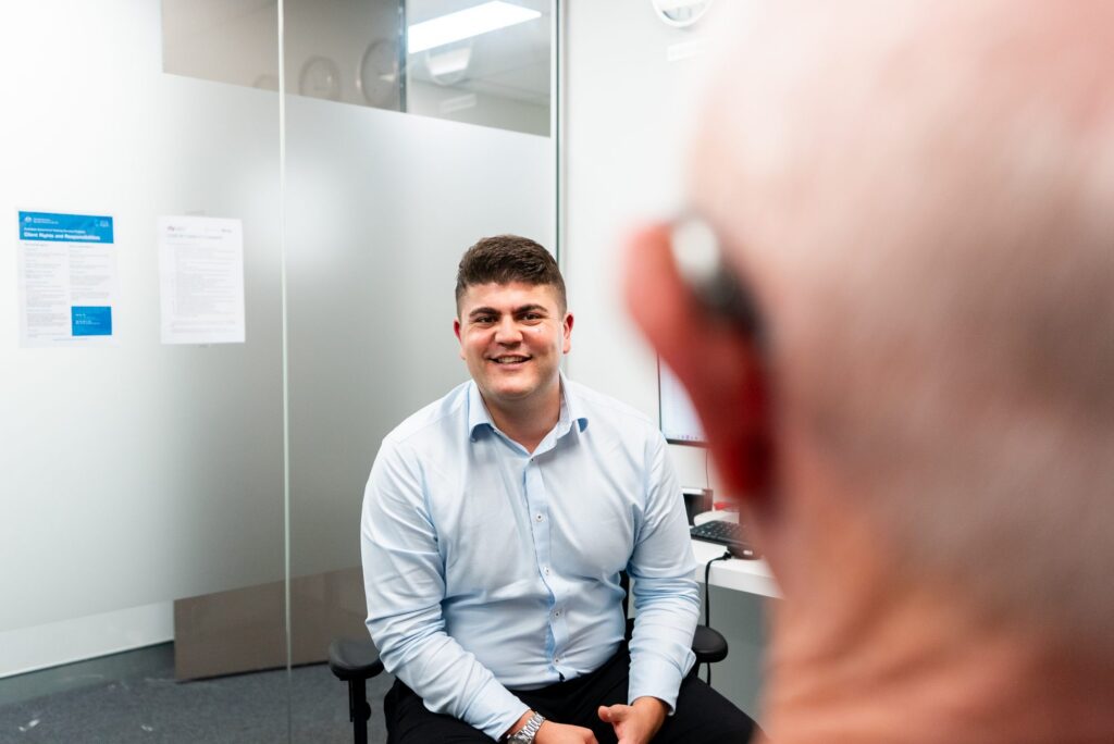 NeuroAudiology audiologist in the consult room